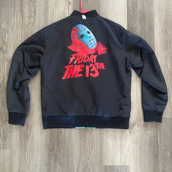 Reversible men’s Friday the 13th bomber jacket - Picture 1 of 3